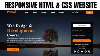 How To Create A Responsive Website using HTML & CSS | Step-by-Step Tutorial 2025 For Beginners