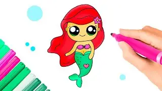 How to draw a mermaid? كيفية رسم حورية البحر؟ Cómo dibujar una sirena?