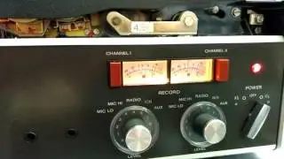 Teste de gravador de rolo revox a 77