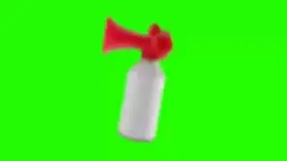 Air Horn #3 - Green Screen + Sound Effect