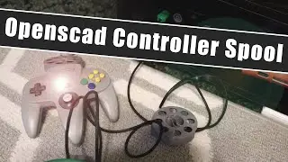 OpenScad Custom Cable Spool & Embossed Text 3d Print