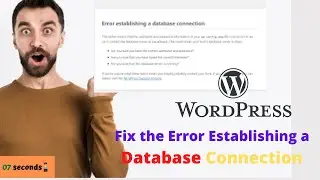 Fix Error Establishing a Database Connection in WordPress || Database Error Problem Solve