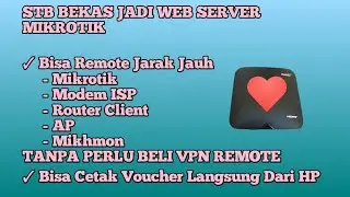 Manfaatkan STB bekas jadi WEB SERVER MIKROTIK