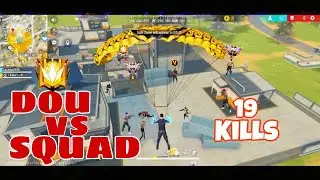 19 Kills 😱 Dou Vs Squad Full Gameplay 🔥 Heroic To Grandmaster 💪99% Headshot Rate⚡ -Garena Free Fire