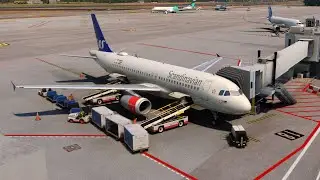 Departure and climbout from Mallorca in the Fenix A320
