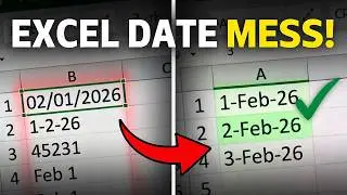 How to format date in Excel properly