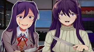 Yuri... Stabs and Deletes Me... (Ending) - Just Yuri Mod