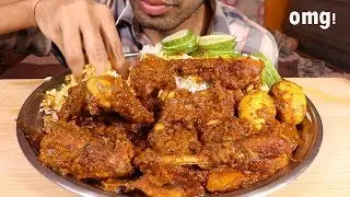 oh N0!--extremely Spicy Chicken Kosha--burning my throat---god help me!(mad mukbang Show)