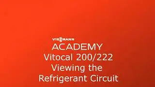 Vitocal 200/222-A control - How to view what is happening with the refrigerant circuit