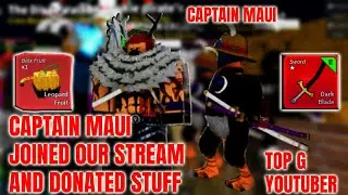 Captain MAUI Joined Our Live Stream And DONATED GAMEPASSES!!