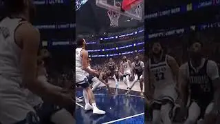 Karl Anthony towns knees Derrick lively in the back of the head #shorts #nba #nbaplayoffs