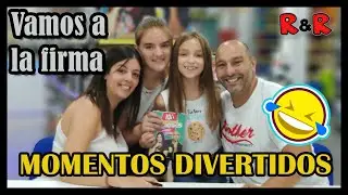 Vamos a la FIRMA de BEGO Y JORDI de MOMENTOS DIVERTIDOS // Rosa y Rhianna