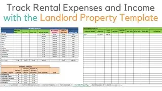 Landlord template demo, Track rental property in excel