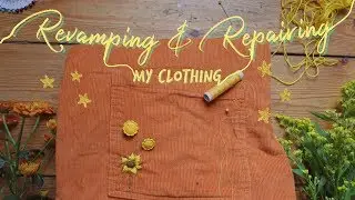Repairing and Revamping my old clothing 🧶  || Harmony Nice