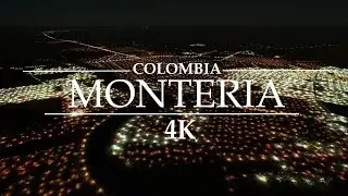 ✅ Monteria noche Colombia - ⭐videos en movimiento 4k - Relaxing Landscapes
