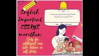 Eight important essays for English exam/creative writing