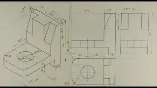 Orthographic Projection -  Engineering drawing - Technical drawing
