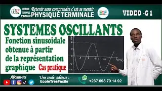 Physique Terminale #61-Systèmes Oscillants -de la représentation graphique à la fonction sinusoïdale