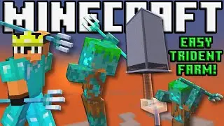 Minecraft: Building an Easy Trident Farm (v1.21) & World Download!
