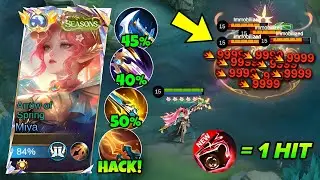 GLOBAL MIYA BEST HIGH DAMAGE BUILD & EMBLEM FOR NEW SEASON!💀 - Top Global Miya 1 Hit Build 2025!