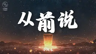 从前说 - 小阿七『后来你娶了理想 我嫁给了户对门当 爱与不爱又何妨』【动态歌词PinyinLyrics】