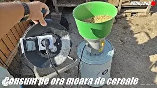 Cat consuma pe ora moara de cereale cu motor 1,3Kw si 19000 rpm - Euromill 50