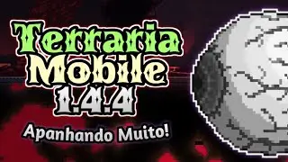 Apanhando Muito do PRIMEIRO BOSS! - Terraria 1.4.4 Mobile (02) (+DOWNLOAD)
