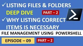 Listing Files & Folders // EP 09_2 // Efficient & Automatic File Management With PowerShell