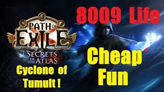 8009 Life as a Cyclone of Tumult Berserker is fun! - Secrets of the Atlas - Path of Exile PoE 3.26