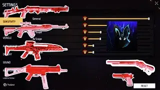 Free Fire Headshot setting 2024 ⚡️ BestSensitivity Settings ⚙️| Sensitivity + HudSettings Free Fire