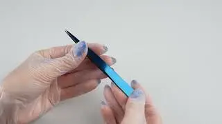 Пинцет прямой с ручной заточкой extra sharp ENIGMA