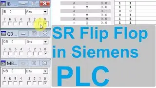 SR Flip- Flop in Step7(Siemens PLC)