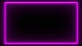 Flashing Lights Pink Neon Rectangle Frame Animated Background Seamless Loop