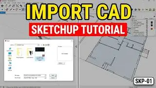 How to Import 2D files and Trace it in SketchUp - Sketchup tutorial