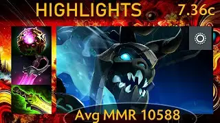 ⭐ 7.36c Visage |KDA - 36 KP - 74%| Carry Highlights - Dota 2 Top MMR