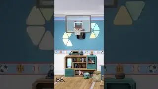 🏀 sporty kids room for 2 (no cc) #thesims4 #speedbuild #simsbuild #sims #sims4 #short #shorts