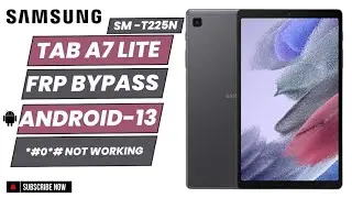 reset frp samsung tab a7 (T500) ANDROID 13 WITHOUT SERVER & without pc