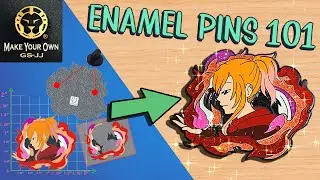 How to make Custom ENAMEL PINS with GS-JJ + GIVEAWAY!