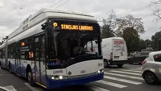 Trolleybus Poles flew off the Trolleybus