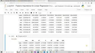 Feature Importance for Linear Regression in Jupyter Notebook