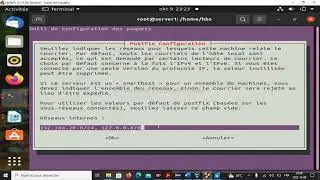 Configuration d'un serveur de messagerie postfix sous Ubuntu