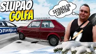 UDARIO POLICIJU OMČINIM GOLFOM 1, VADI LOPATU! *šteta 80 eur*