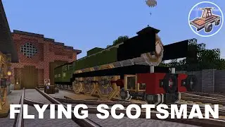 Minecraft Create Mod Train Build - Flying Scotsman REMAKE