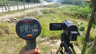 EMU RED KOMODO, Mondar Mandir JKT-BDG kec 310 kpj di Jalur SLABTRACK  #shorts #kangkanda