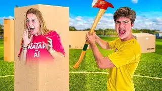 MEGA ESCONDE ESCONDE EM CAIXAS DE PAPELÃO!