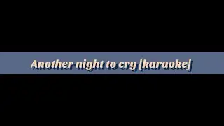 Lonnie Johnson 'Another Night To Cry' [karaoke]