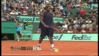 Roger Federer Moments -- FH Dropshot, BH Pass