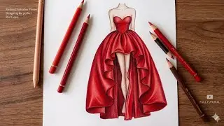 How to draw a wonderful dress