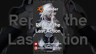 Repeat the Last Action in blender in 8 seconds 