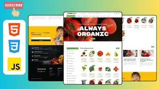 Responsive Grocerry Store Website Design Using HTML , CSS & JavaScript With Free Source Code
